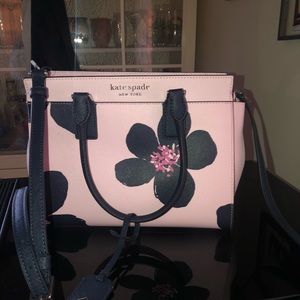 Kate Spade Pink Floral Crossbody Purse